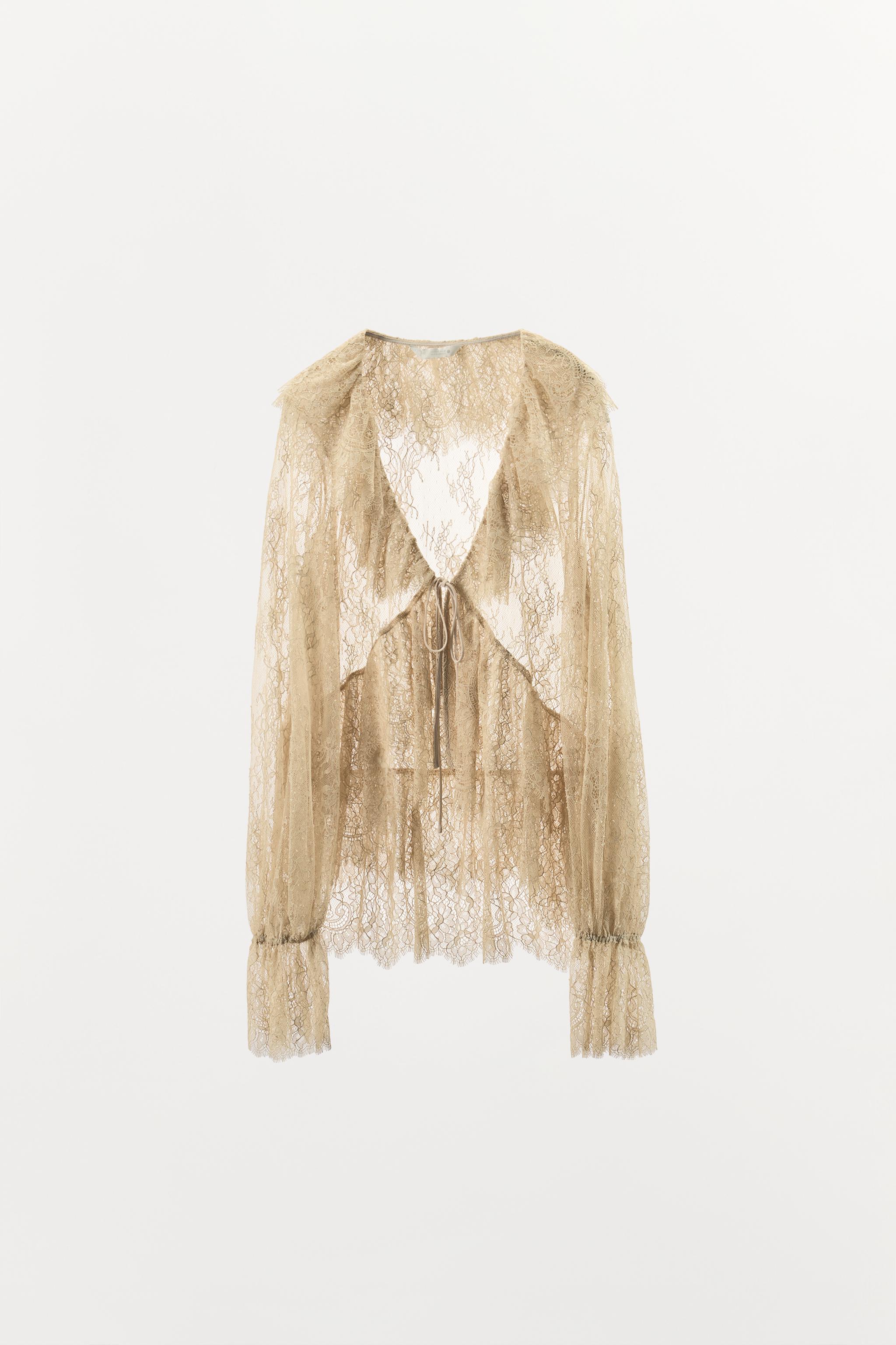 ZW COLLECTION LIMITED EDITION LACE RUFFLE SHIRT